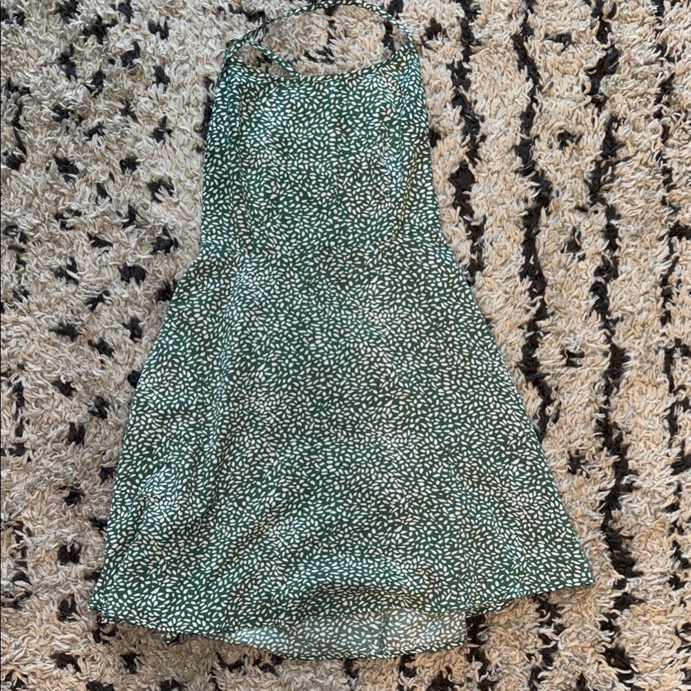 Green Patterned Women's Skirt